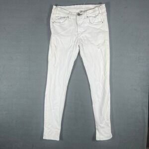 McGuire Womens Jeans 28 White Distressed Skinny Full Length Denim 85D